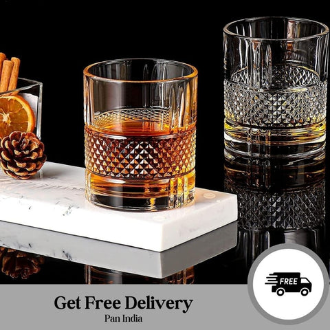 EUROPEAN CRYSTAL CUT WHISKEY GLASS