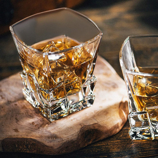 IRIS WHISKEY GLASS SET OF 6 + FREE PEG MEASURE