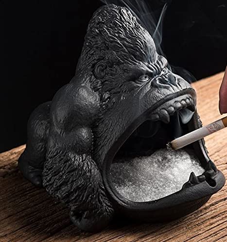 ANGRY BLACK GORILLA ASHTRAY