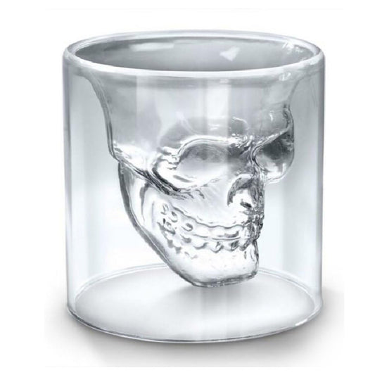 SKULL WINE CRYSTAL SHOT GLASS 73ML - PACK OF 1