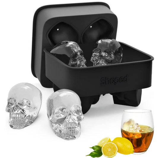 3D SKULL SILICONE ICE CUBE TRAY