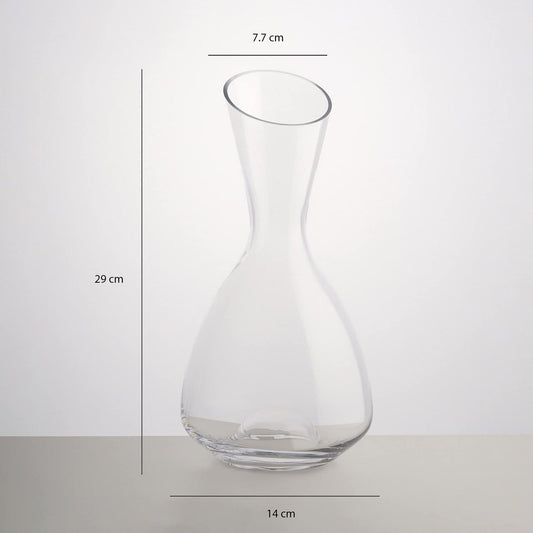 CRYSTAL CLEAR SLANTING WINE DECANTER 650 ML - PACK OF 1