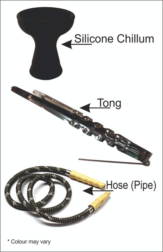 HANDCRAFTED DOUBLE BLACK BOTTLE SHISHA