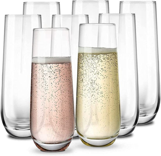 STEMLESS CHAMPAGNE GLASSES - SET OF 6