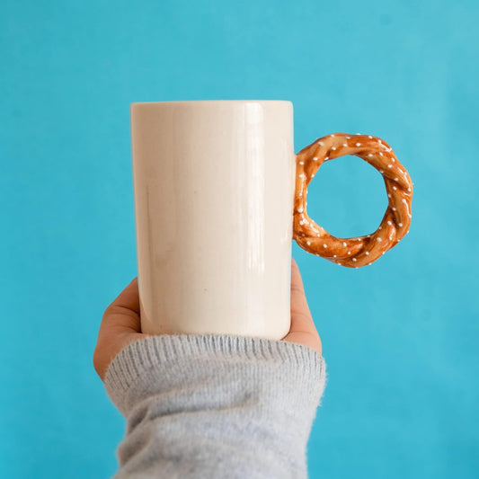 PRETZEL & BAGEL COFFEE MUG 250ML - PACK OF 2