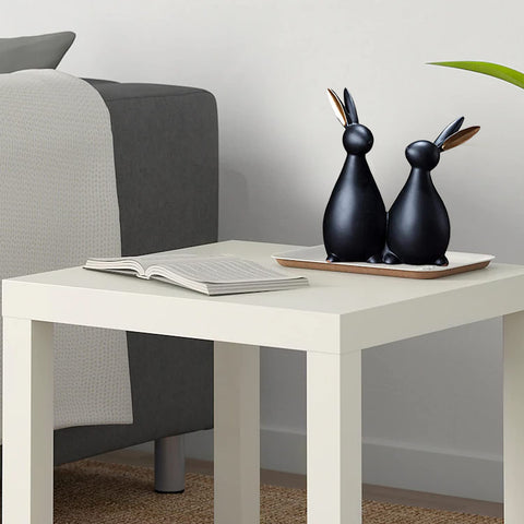 RABBIT PAIR HAND CRAFTED SHOWPIECE - SET OF 2