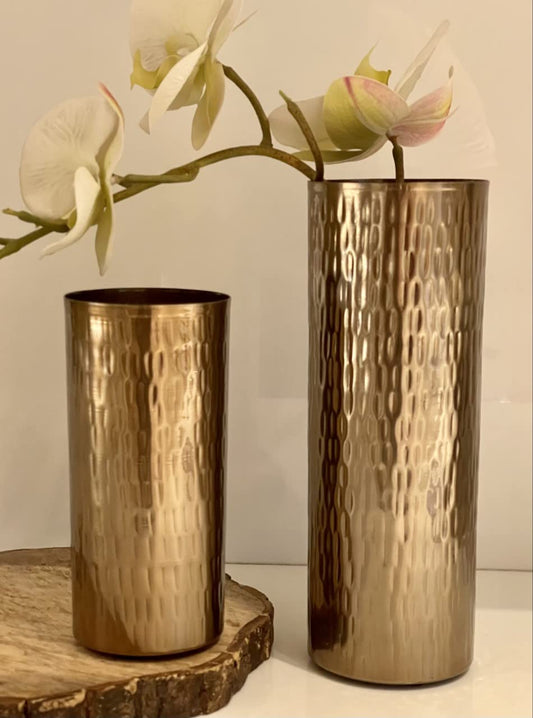 ANTIQUE DECOR METAL FLOWER VASE - PACK OF 1