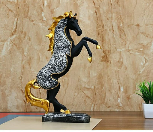 HORSE SHOWPIECE VASTU, FENGSHUI FIGURINE 14.5 INCH - PACK OF 1