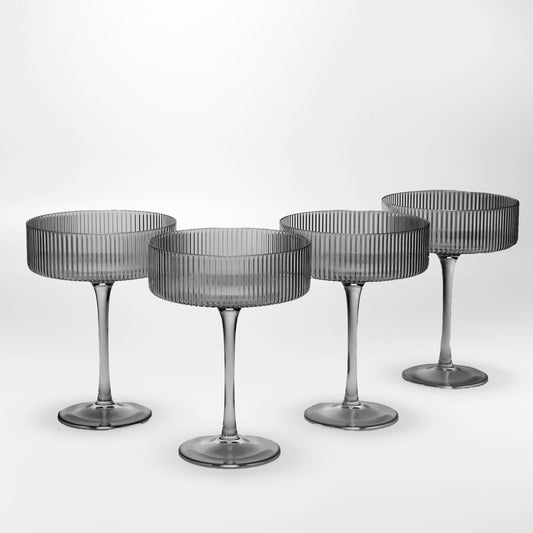 CHAMPAGNE COUPE GLASSES 200ML - PACK OF 4