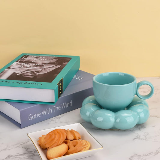 BLUE SUNFLOWER MUG WITH COASTER - BUY 1 GET1 FREE