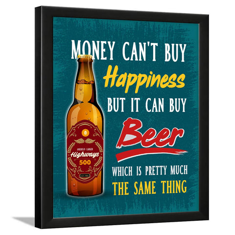 QUIRKY BEER QUOTE FRAME - PACK OF 1