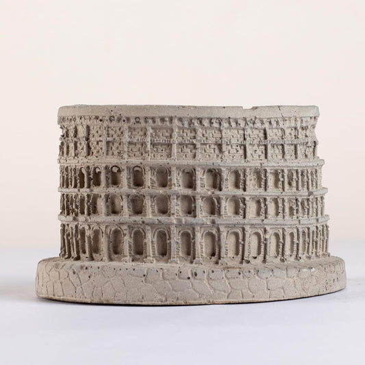 COLOSSEUM MONUMENT MINIATURE CEMENT FINISH ASHTRAY - PACK OF 1