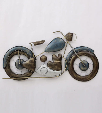 METAL BULLET BIKE WALL DECOR - PACK OF 1