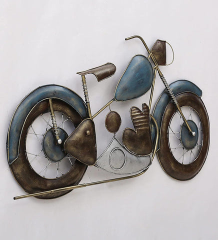 METAL BULLET BIKE WALL DECOR - PACK OF 1