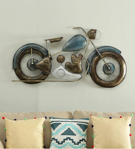 METAL BULLET BIKE WALL DECOR - PACK OF 1