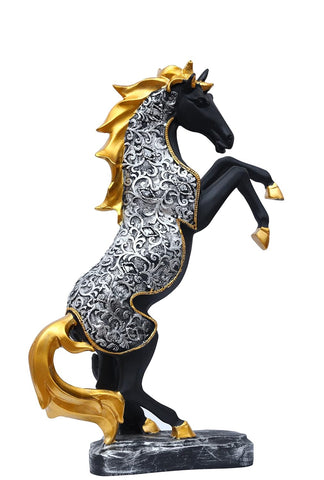HORSE SHOWPIECE VASTU, FENGSHUI FIGURINE 14.5 INCH - PACK OF 1