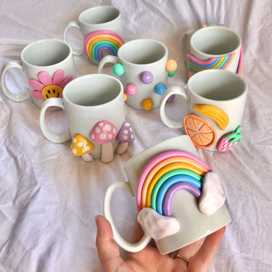 3D RAINBOW MUG 300ML - SET OF 1
