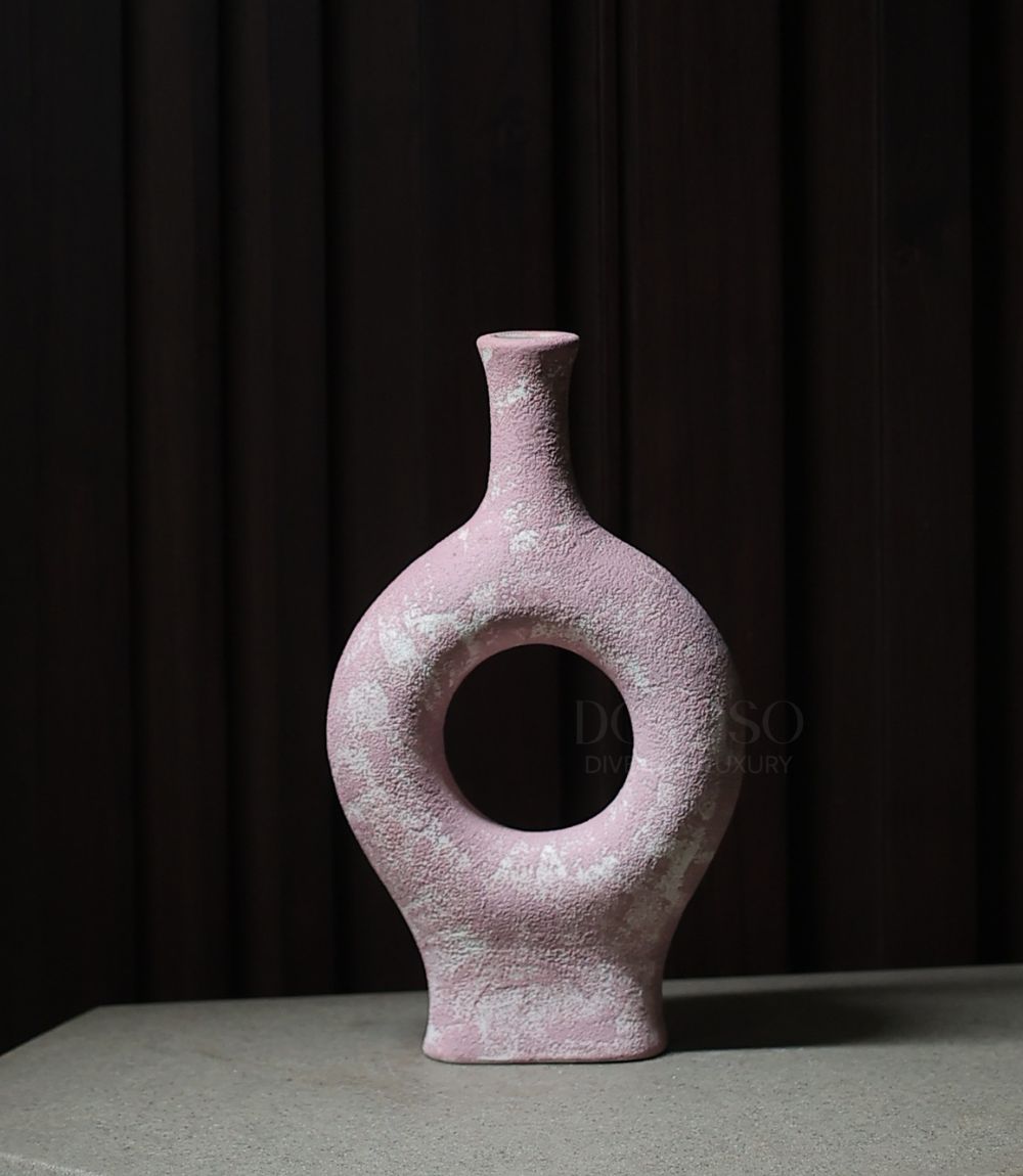 ECLIPSE CERAMIC VAS EARTHY FINISH - RED